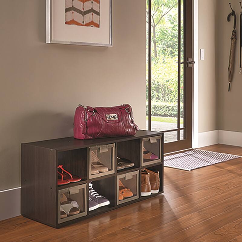 ClosetMaid 5081 8 Box Stylish Closet Shoe Organizing Storage Station, Espresso - 26