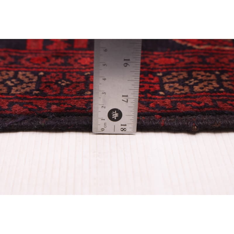 ECARPETGALLERY Hand-knotted Finest Khal Mohammadi Red Wool Rug - 4'11 x 6'5