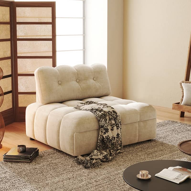 JASIWAY Chenille Pull-Out Single Sofa Bed