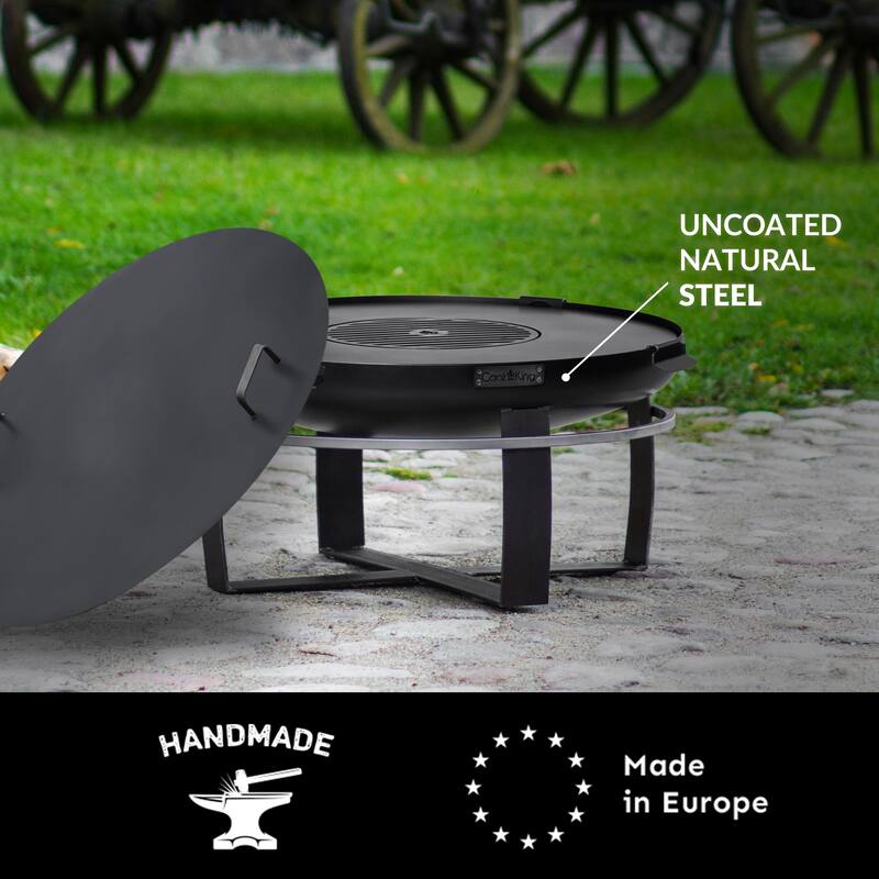 Viking 32" Fire Pit with Grill Plate and Cover Lid
