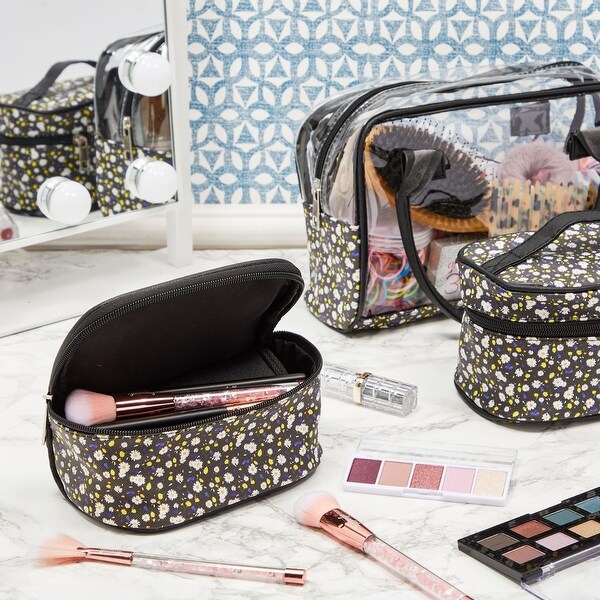 Travel makeup bag set hotsell