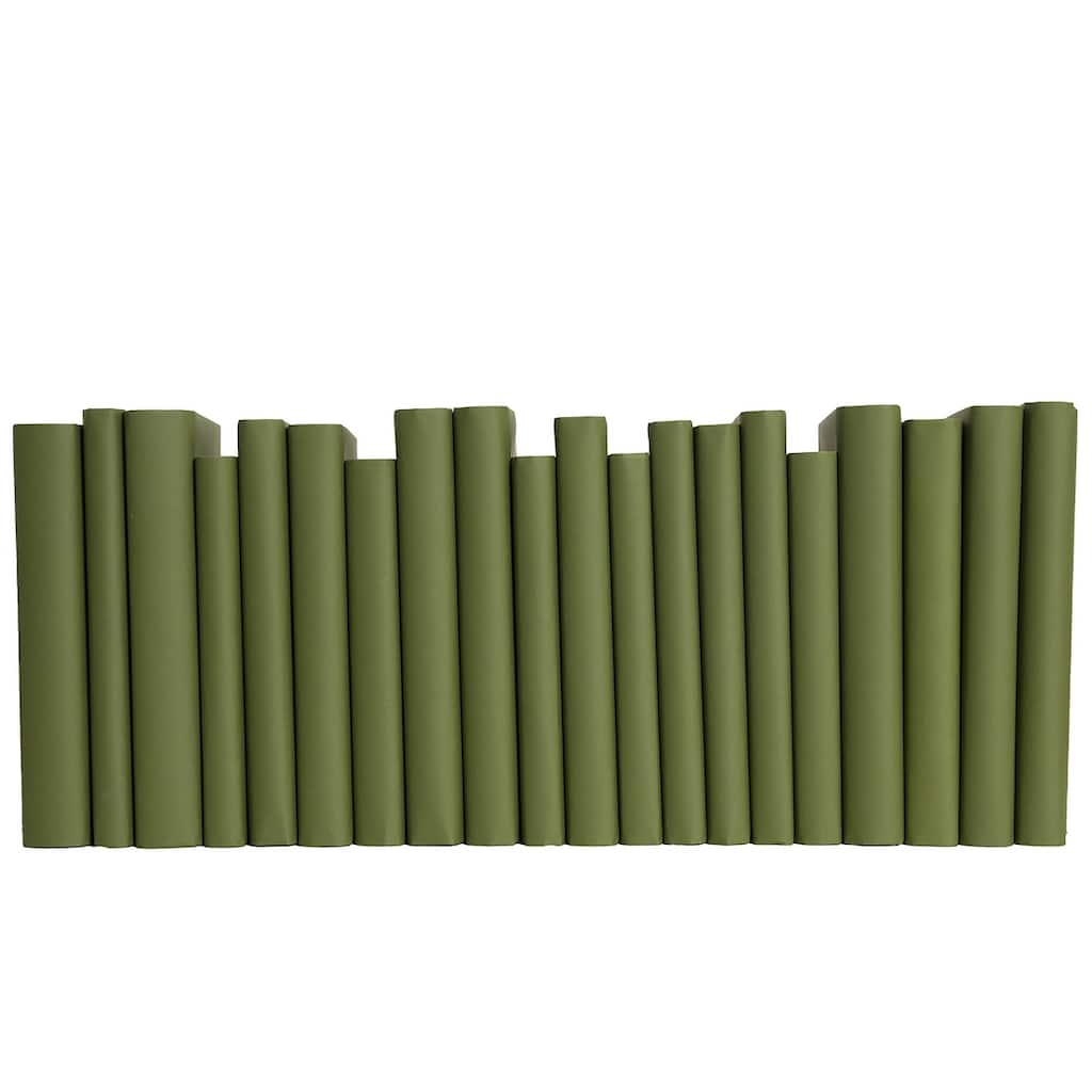 Books Green Decorative Accessories: Fir Wrapped Color By The Foot