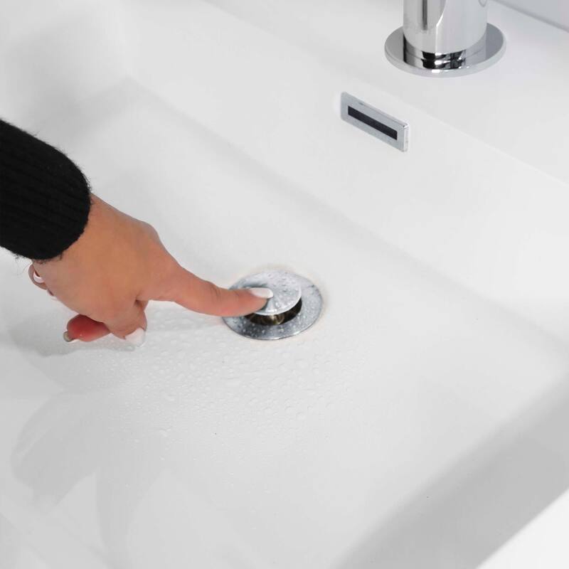 STYLISH Pop-Up Bathroom Sink Drain with Overflow D-700