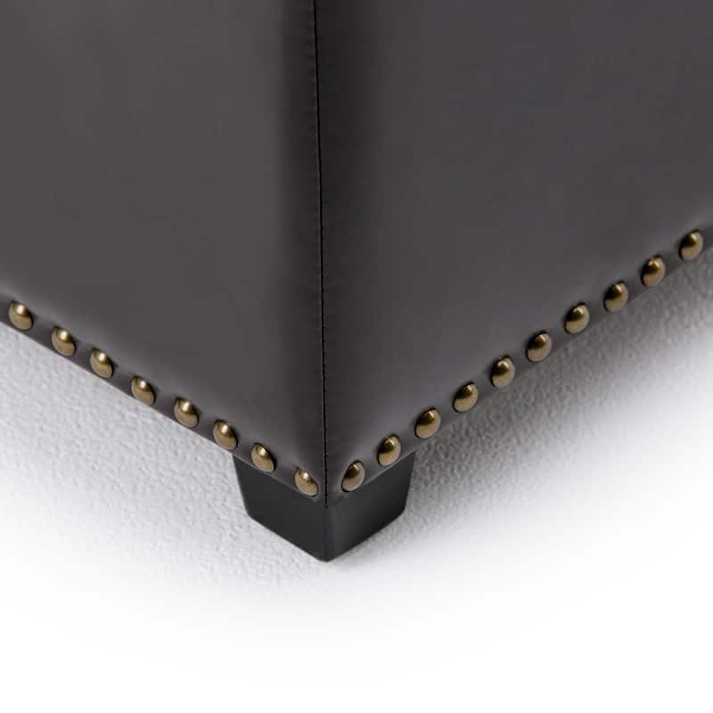 WYNDENHALL Stanford Upholstered Storage Ottoman