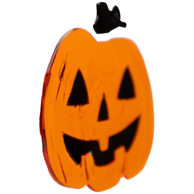 Jack O' Lantern and Bat Halloween Gel Window Clings - 18pc