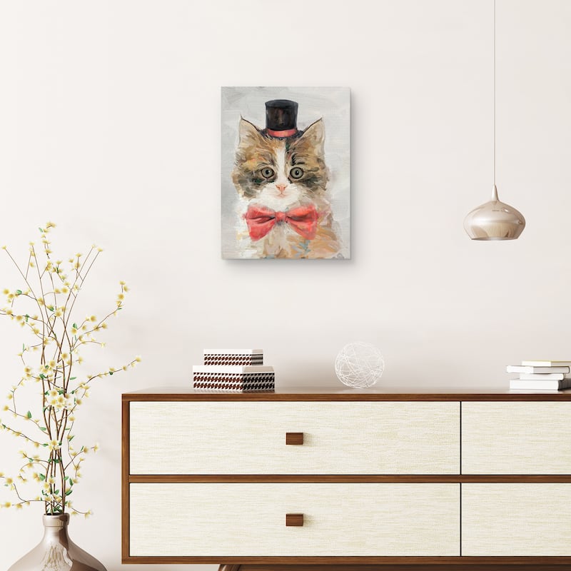 Top Hat Cats II Canvas Art Print