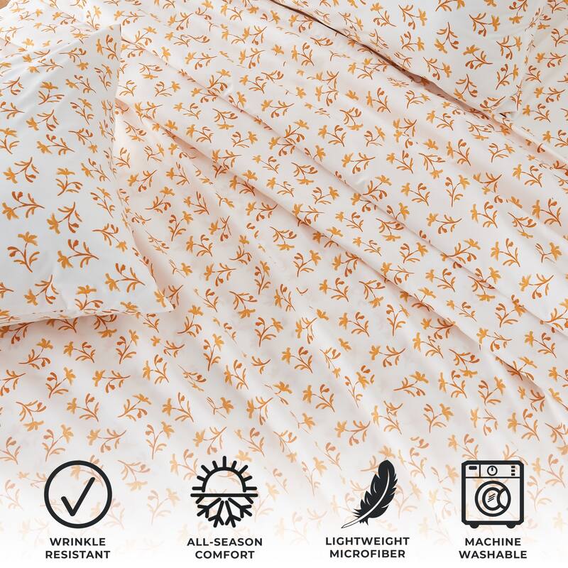 Linery & Co. Ultra-Soft Brushed Winter-Themed Microfiber Sheet Set