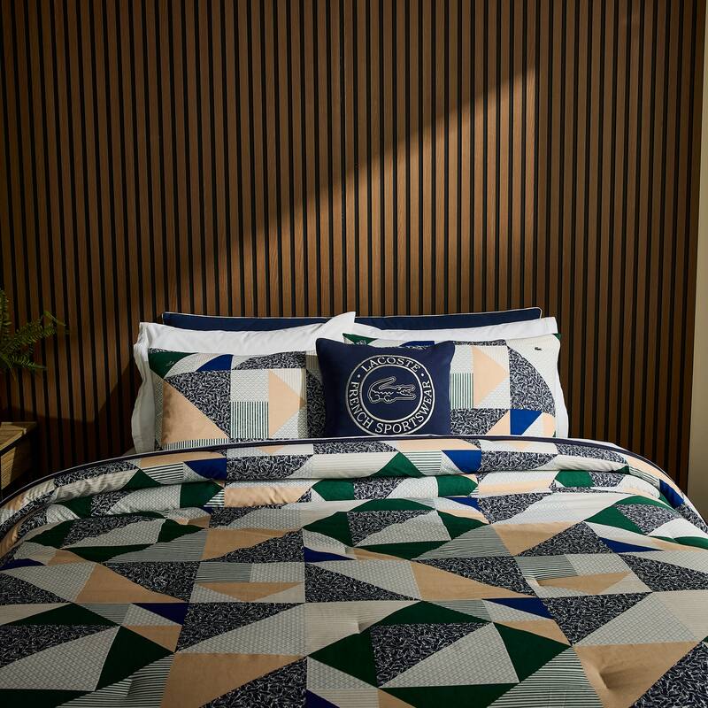 Lacoste Signature Cotton 3-Piece Comforter Set