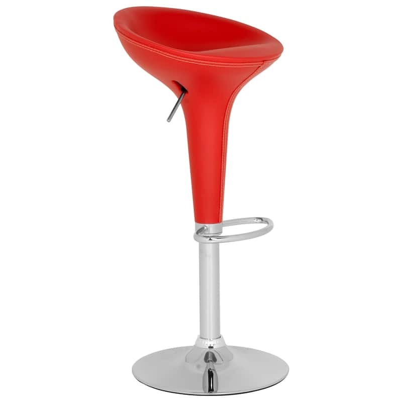 SAFAVIEH Lani Black Adjustable 23-32-inch Swivel Bar Stool - 17.5" x 15.8" x 26.4"