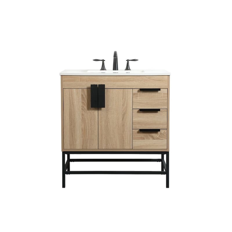Elegant Lighting VF48832 Eugene 32" Free Standing Single Basin Vanity