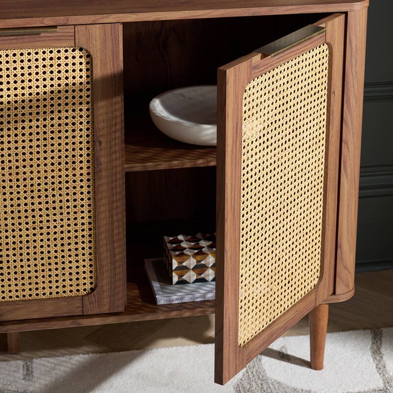 SAFAVIEH Home Brey 3-Door Sideboard/TV Stand - 55"W x 18"D x 32"H