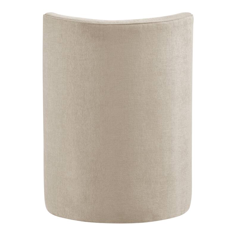 NPD Furniture Morraine Chenille Dining Chair with Casters