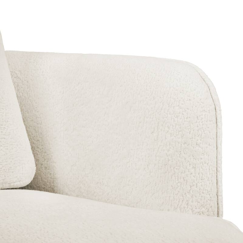 Modern Set of 2 Chenille Wooden Swivel Barrel Chair Upholstered Ergonomic Design