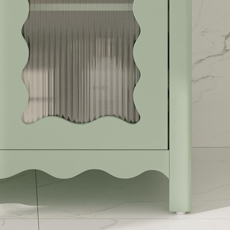 Christopher Knight Home - Alaric 31" Bathroom Vanity with Ceramic Sink and Tempered Glass Door