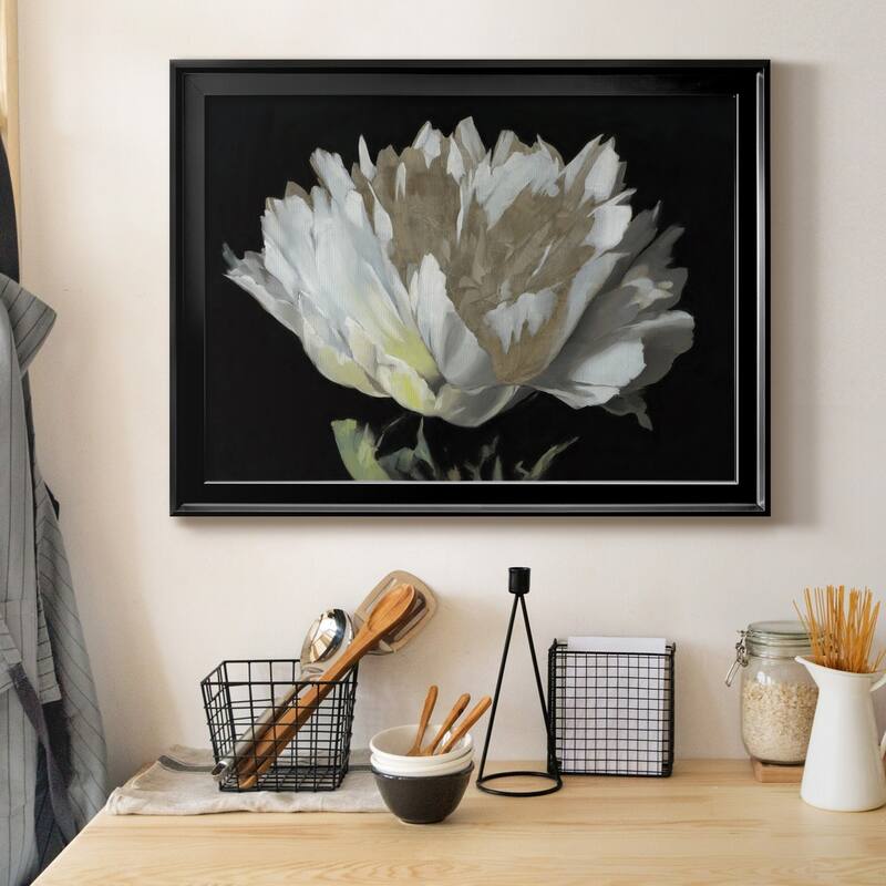 WHITE PEONY Premium Framed Canvas - Ready to Hang
