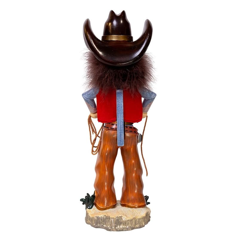 Kurt Adler 18-Inch Hollywood Nutcrackers Cowboy With Lasso Nutcracker