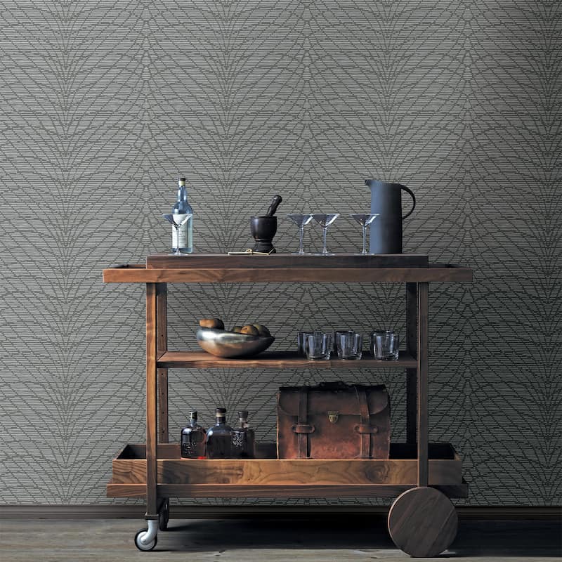 A-Street Prints Aperion Taupe Chevron Wallpaper