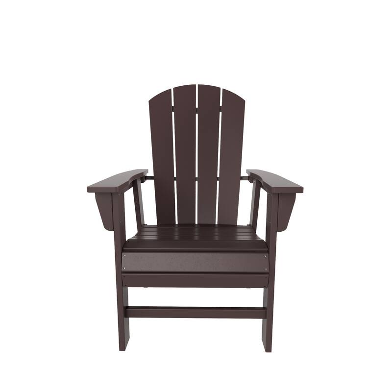 Laguna Hdpe All Weather Outdoor Patio Adirondack Dining Chair With Arms