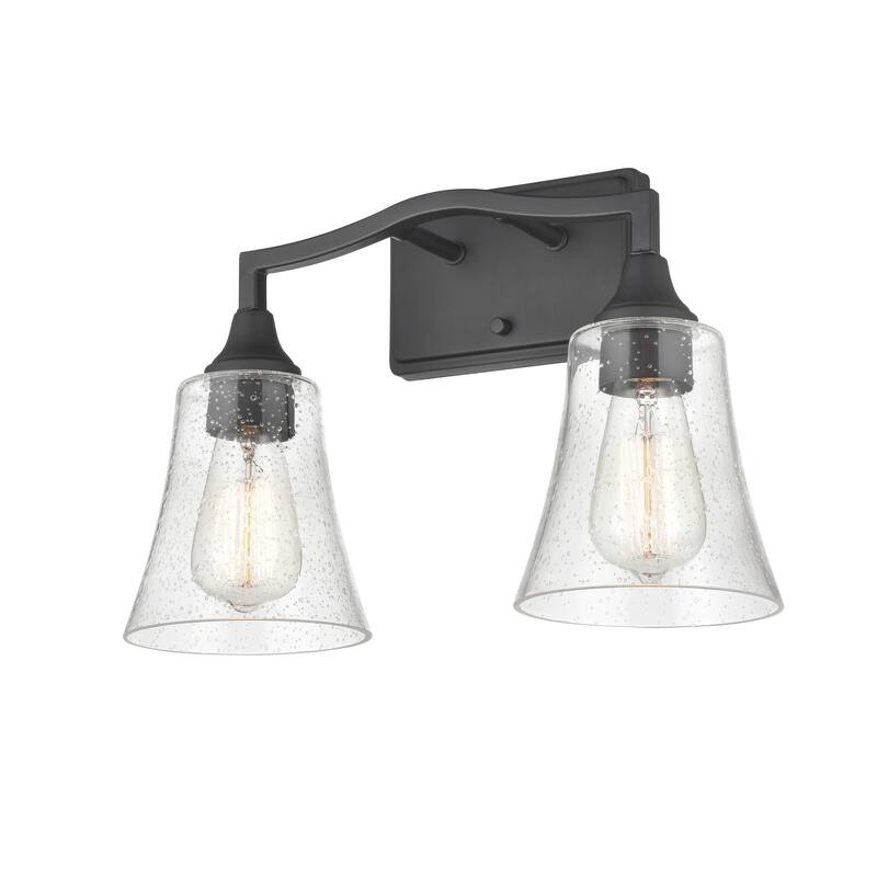Millennium Lighting Caily 2 Light Bathroom Vanity Fixture in Bruchsed Nickel or Matte Black