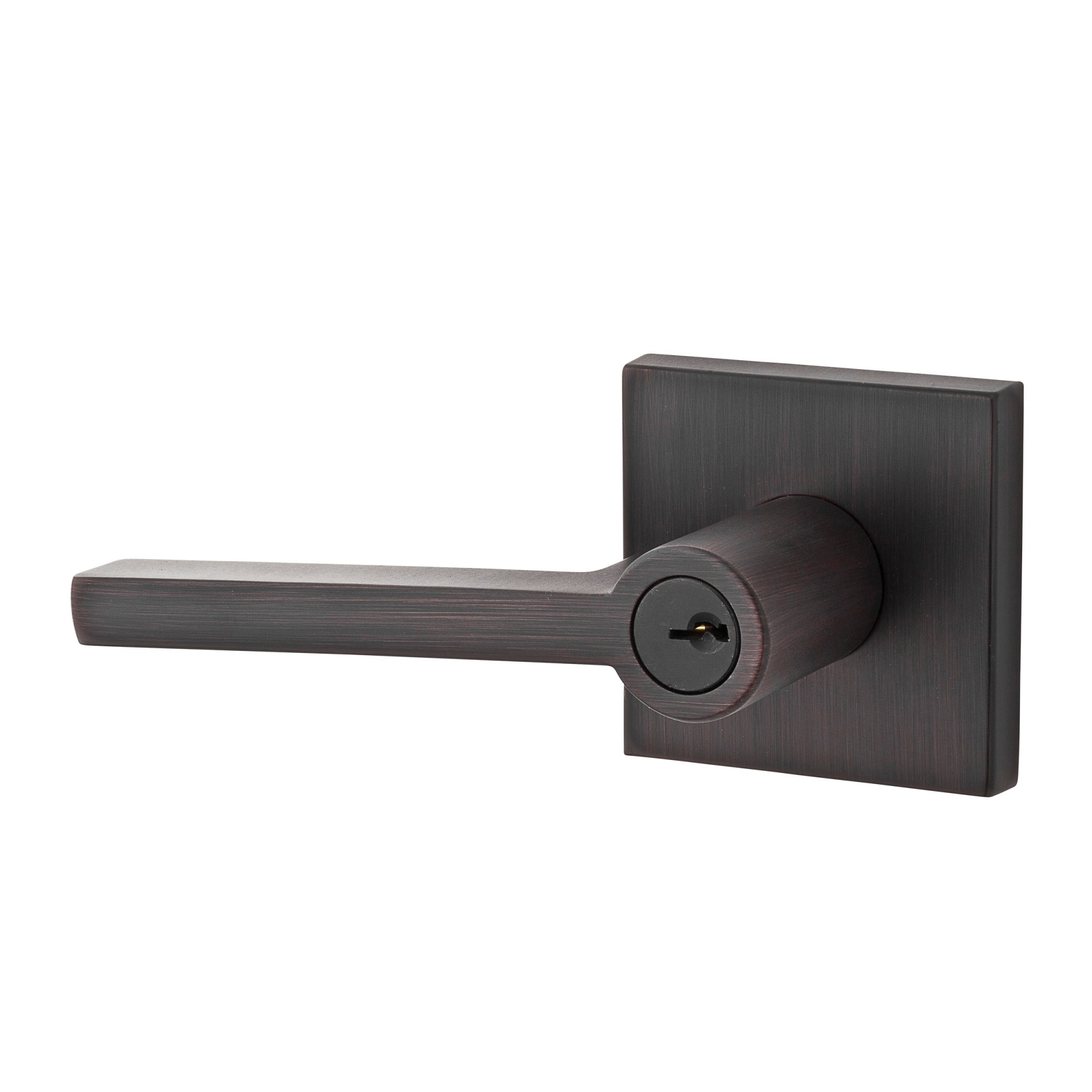 Baldwin Square Single Cylinder Keyed Entry Door Lever Set with Bed Bath   Beyond 16114428