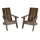 preview thumbnail 22 of 33, HIGHWOOD 2-Piece Modern Adirondack Chairs Weathered Acorn