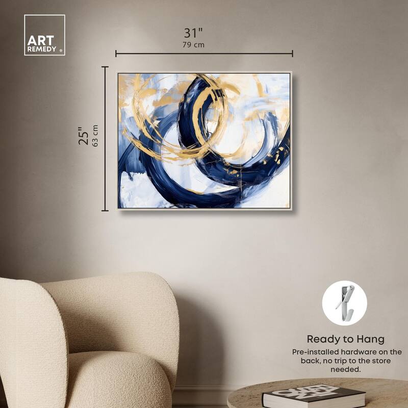 Bold Whirl I Canvas by Art Remedy