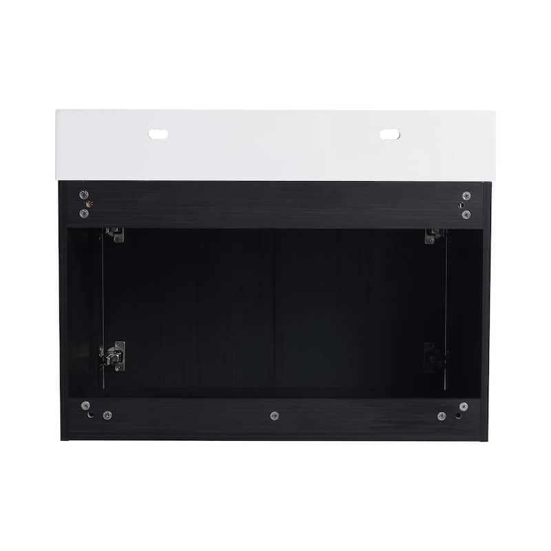 Bathroom Vanity With Sink In 24/30/36 Inch, Floating Bathroom Vanity with Soft Close Door