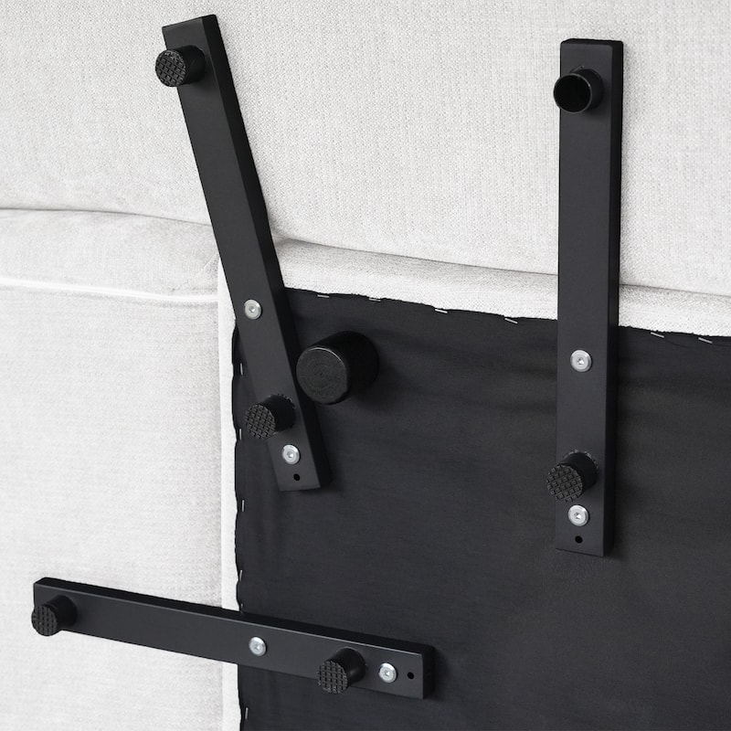 144'' W Extra Large Linen Corner Sectional Sofa Couch for Living Room Set