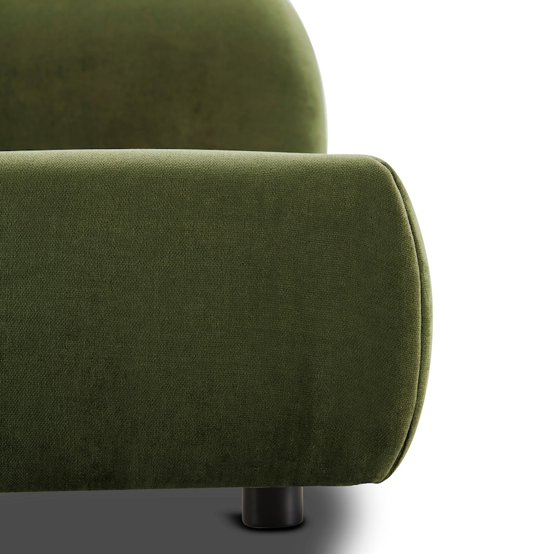 Poly & Bark Genoa Bed - Fully Upholstered with Rounded Profile