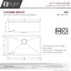 preview thumbnail 10 of 15, STYLISH 30 inch Graphite Black Stainless Steel 16G Undermount Kitchen Sink - 30" x 18" x 9"