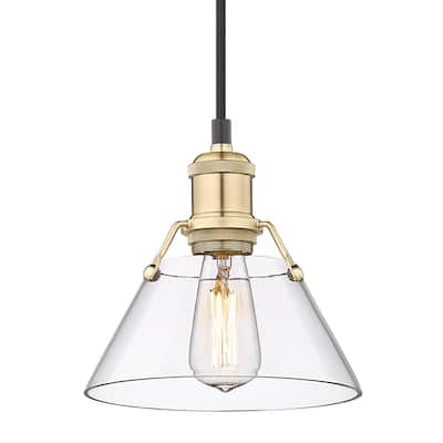 Golden Lighting 3306-S CLR Orwell 8" Wide Mini Pendant with a Clear