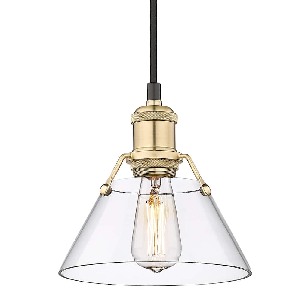 Golden Lighting 3306-S CLR Orwell 8" Wide Mini Pendant with a Clear
