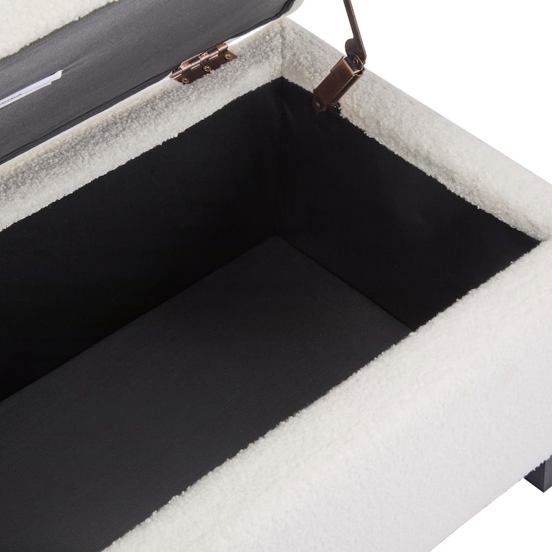 Breanna Floral Upholstered Storage Ottoman by Christopher Knight Home