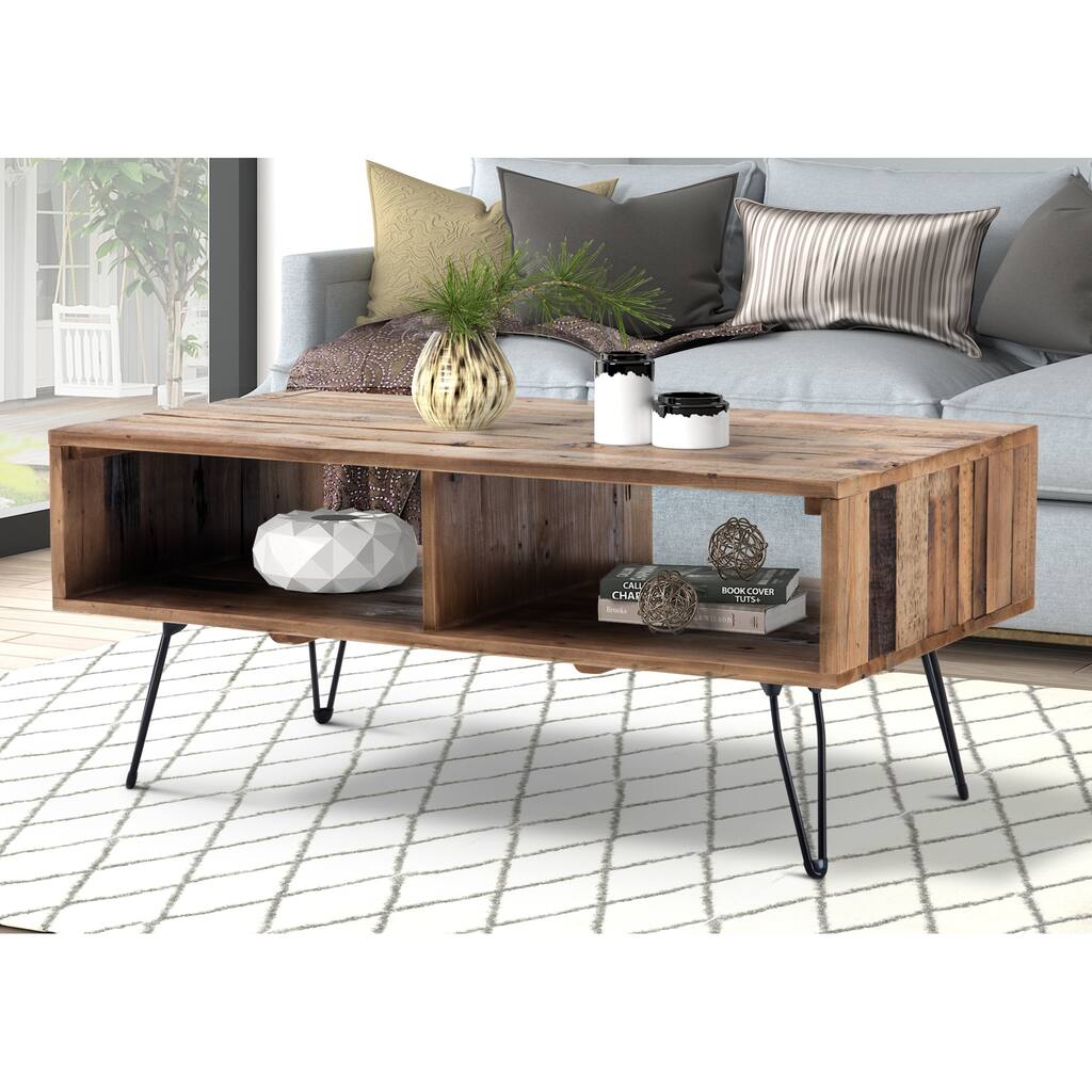 Reclaimed Wood 42" Foldable Coffee Table