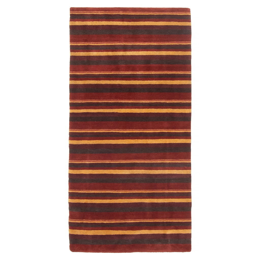 ECARPETGALLERY Hand-knotted Opulence Red Wool Rug - 3'3 x 6'7