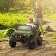 preview thumbnail 10 of 15, Dual Motor 12V Battery Powered Ride-On Car for Kids, 3 Speeds, Bluetooth, Music, Horn, Parents Remote Control and LED Lights