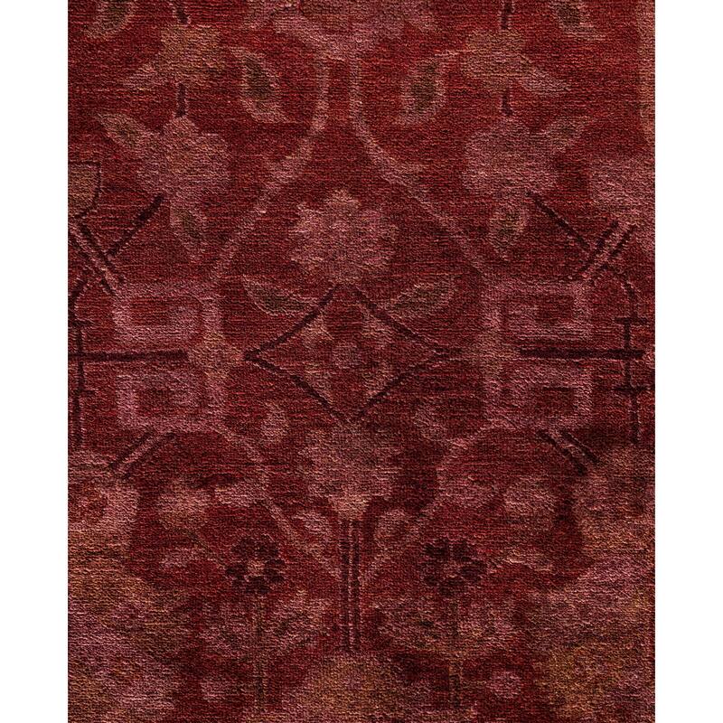 Overdyed One-of-a-Kind Hand-Knotted Area Rug - Pink - 11' 10" x 15' 9"
