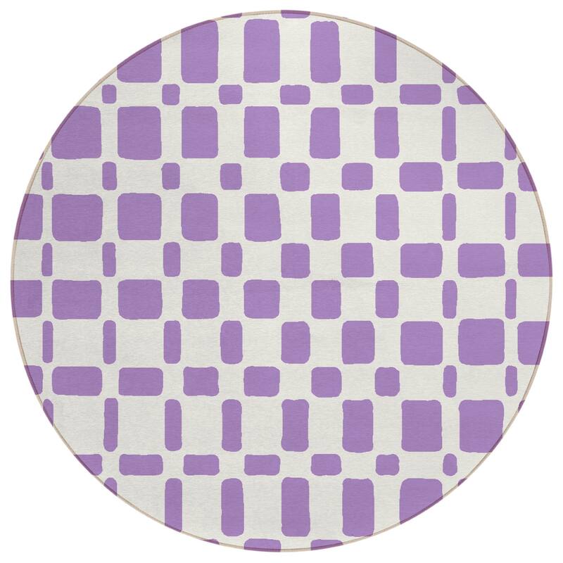 HomeRoots Geometric Transitional Rectangle Outdoor Rug