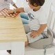 preview thumbnail 2 of 2, Bumbo Baby Child Toddler Infant No Scratch Portable Booster Seat Chair, Taupe - 1.98