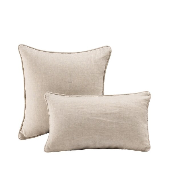 Washed linen on sale cushion covers