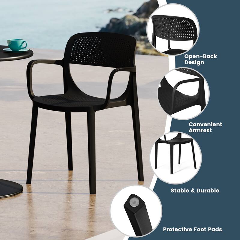 Frond and Form 2-Person Outdoor Round Dining Set