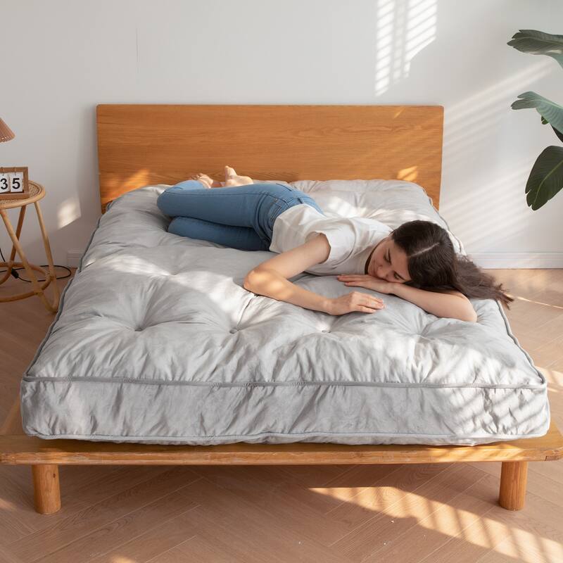 6-inch Thick Velvet Futon Mattress, Full Size