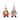 Set of 2 Trick or Treat Gnomes Halloween Figure 12"