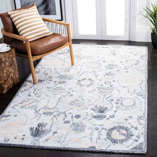 SAFAVIEH Handmade Glamour Denyse Modern Viscose Rug On Sale Bed