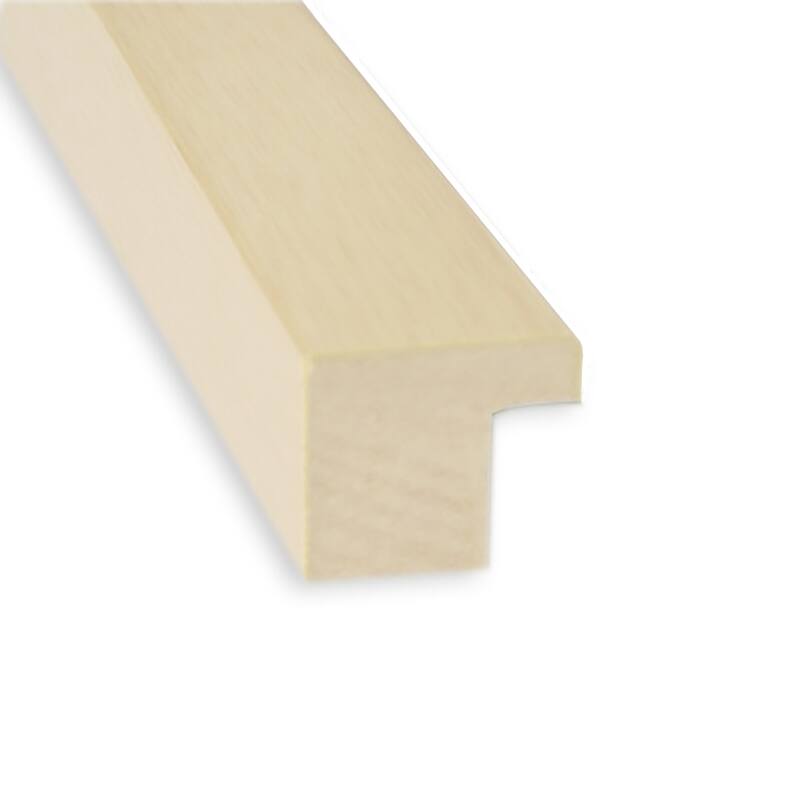 Impasto Poem No. 2 by June Erica Vess Wood Framed Wall Art Print - Svelte Natural