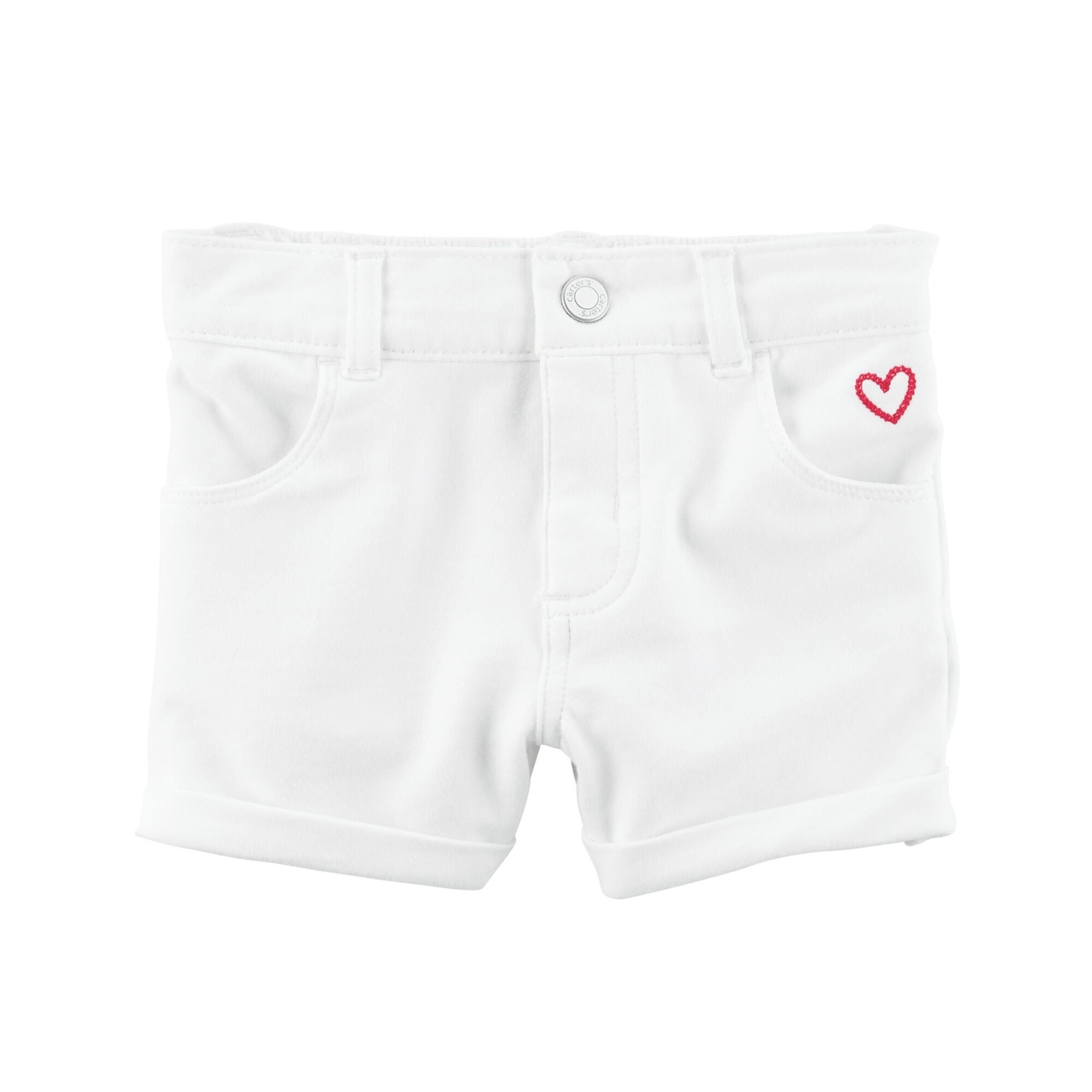 baby girl white shorts