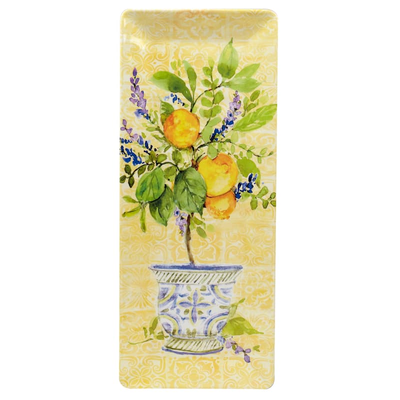 Certified International Lemon Zest 3-piece Melamine Hostess Serving Set