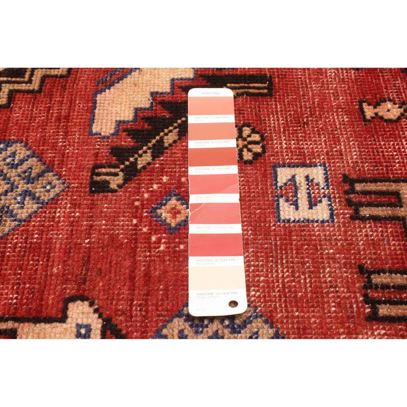 ECARPETGALLERY Hand-knotted Antalya Vintage Dark Red Wool Rug - 4'9 x 6'5