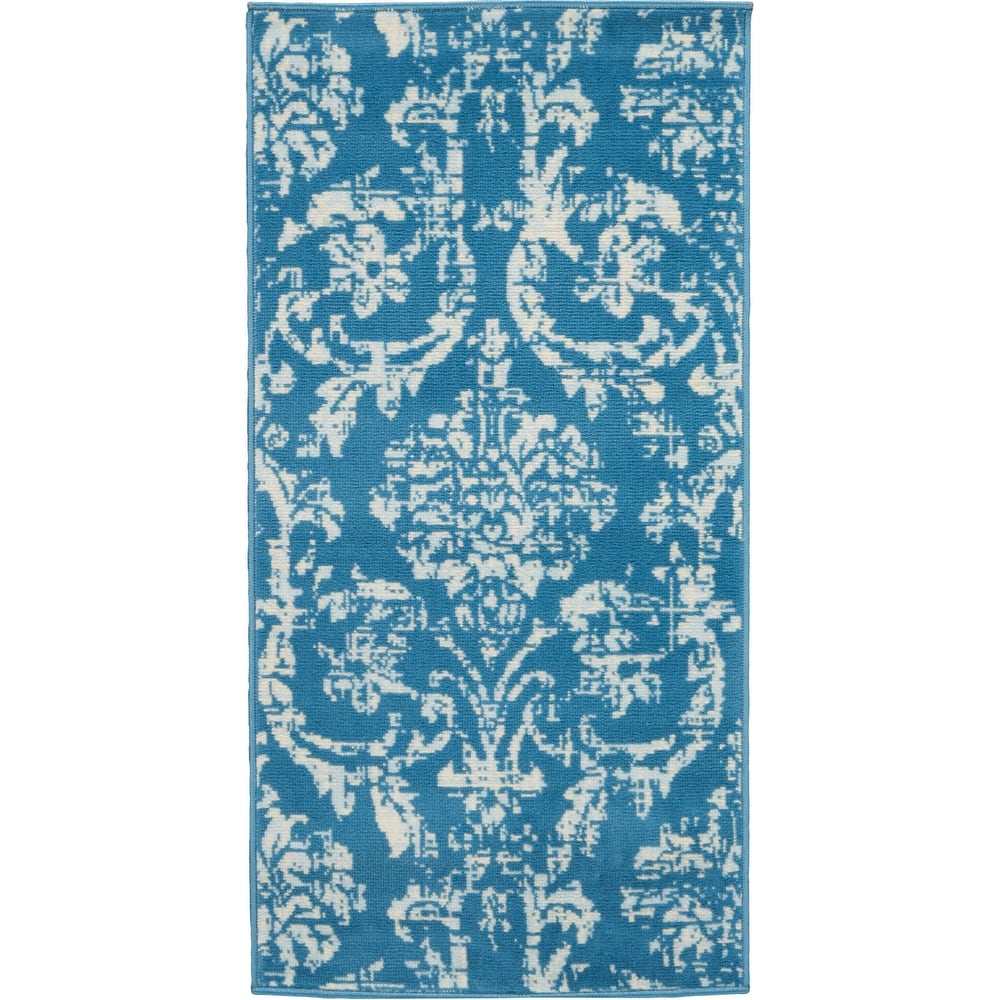 Nourison Jubilant Vintage Farmhouse Damask Area Rug