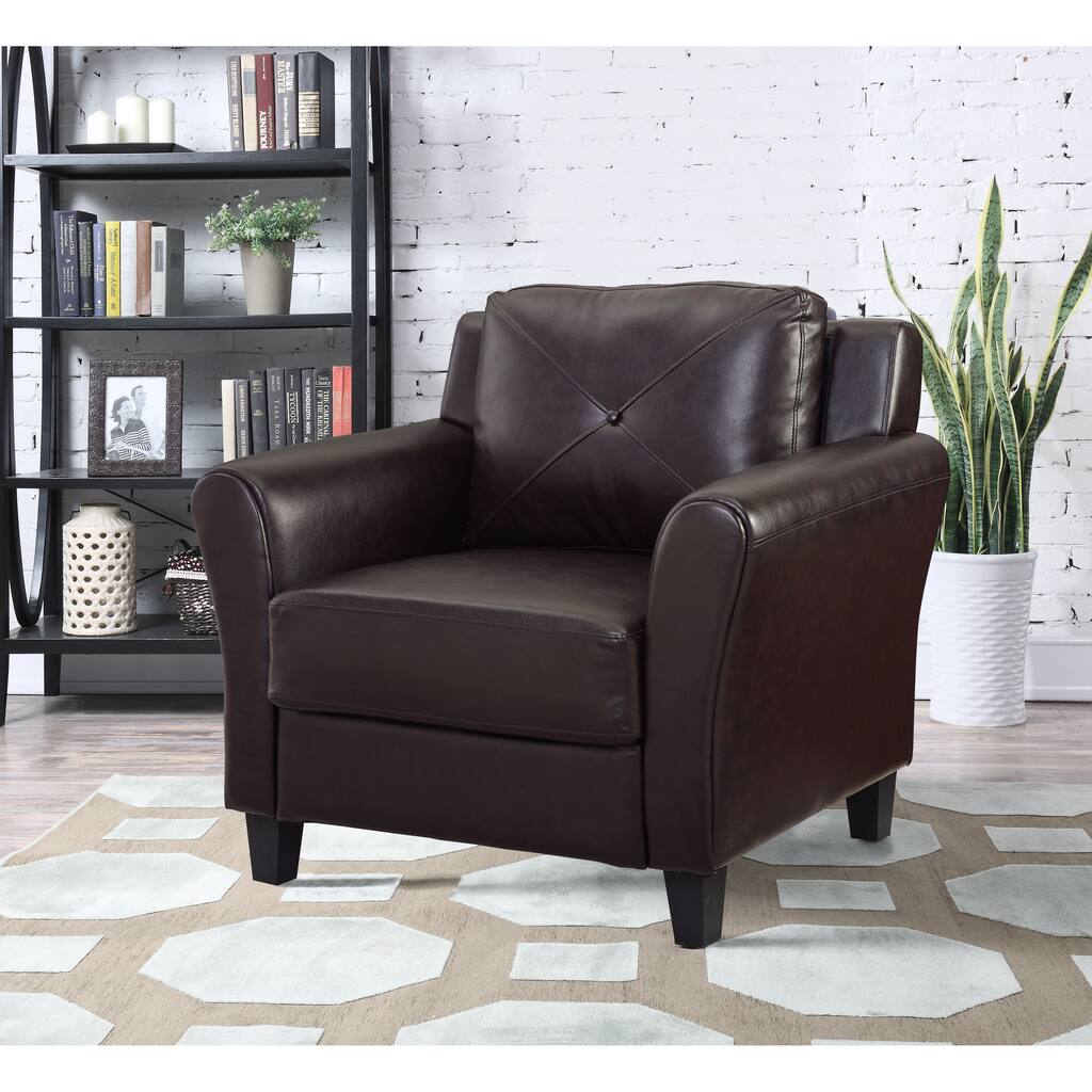 iLounge Harvard Faux Leather Chair